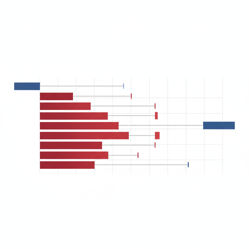 Gráfico de desglose de 7 causas que generan desviación de presupuesto