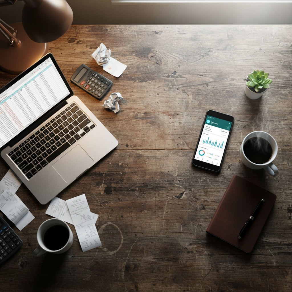 Comparativa visual de presupuestar con Excel frente a presupuestar con IA