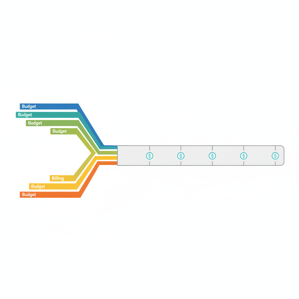 Diagrama de consolidacion de varios presupuestos en facturacion por hitos
